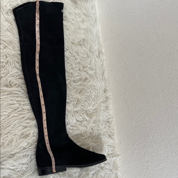 GENTLE SOULS BY KENNETH COLE Emma Stretch Black Tall Suede Boots Size 7.5 - Picture 10 of 12